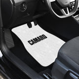 White Camaro Black Letter Car Floor Mats 212304 - YourCarButBetter
