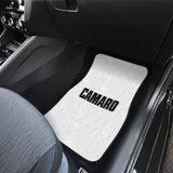 White Camaro Black Letter Car Floor Mats 212304 - YourCarButBetter