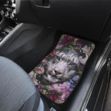 White Tiger Flower Amazing Gift Ideas Car Seat Covers 210101 - YourCarButBetter