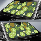 Whole Sliced Kiwi Leave And Flower Car Auto Sun Shades 182102 - YourCarButBetter