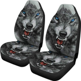 Wild Fierce Wolf Car Seat Covers 212502 - YourCarButBetter