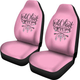 Wild Heart Gypsy Soul Pink Car Seat Covers 210305 - YourCarButBetter