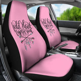 Wild Heart Gypsy Soul Pink Car Seat Covers 210305 - YourCarButBetter