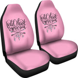 Wild Heart Gypsy Soul Pink Car Seat Covers 210305 - YourCarButBetter