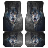 Wild Wolf Front And Back Car Mats 174510 - YourCarButBetter