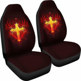 Winged Cross Car Seat Covers 160905 - YourCarButBetter