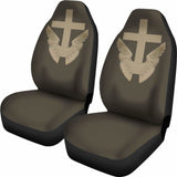 Wings And Cross Car Seat Covers Amazing 160905 - YourCarButBetter