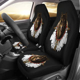 Wolf Dreamcatcher Native American Car Seat Cover 093223 - YourCarButBetter