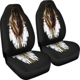 Wolf Dreamcatcher Native American Car Seat Cover 093223 - YourCarButBetter
