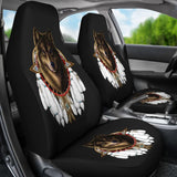 Wolf Dreamcatcher Native American Car Seat Cover 093223 - YourCarButBetter