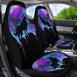 Wolf Howling At Full Moon Car Seat Covers 211701 - YourCarButBetter
