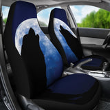 Wolf Howling Car Seat Covers 174510 - YourCarButBetter
