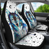 Wolf Painting Car Seat Covers 174510 - YourCarButBetter