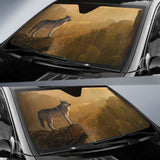 Wolf Rocks Forest Foggy 4K Car Sun Shade 172609 - YourCarButBetter