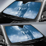 Wolf Winter Blue Eyes 4K Car Sun Shade 172609 - YourCarButBetter