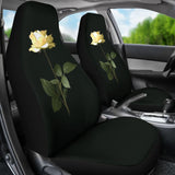 Wonderful White Rose Bush Floral Lovers Car Seat Covers 211101 - YourCarButBetter