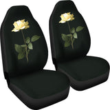 Wonderful White Rose Bush Floral Lovers Car Seat Covers 211101 - YourCarButBetter