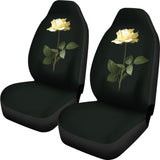 Wonderful White Rose Bush Floral Lovers Car Seat Covers 211101 - YourCarButBetter