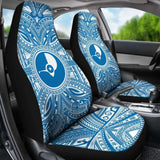 Yap Car Seat Cover - Yap Coat Of Arms Polynesian Flag Color 105905 - YourCarButBetter