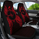 Yap Car Seat Cover - Yap Flag Map Red - 105905 - YourCarButBetter