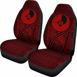 Yap Car Seat Cover - Yap Flag Polynesian Tattoo Red - 9 174914 - YourCarButBetter