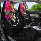 Yap Car Seat Covers - Polynesian Hibiscus Pattern - 232125 - YourCarButBetter