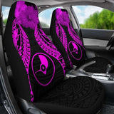 Yap Polynesian Car Seat Covers Pride Seal And Hibiscus Pink - 232125 - YourCarButBetter