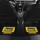 Yellow Black Jeep Offroad Car Floor Mats Custom 1 211901 - YourCarButBetter