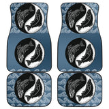 Yin And Yang Fishes Skull Fishing Car Floor Mats 182417 - YourCarButBetter