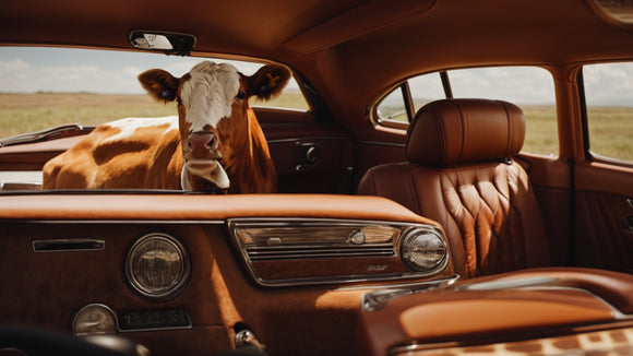 Transform Your Car's Interior with Brown Cow Print Accessories:  A Guide to Rustic Chic