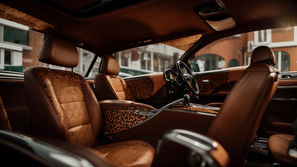 Custom Brown Cow Print Car Accessories: A Moo-vingly Unique Interior Upgrade