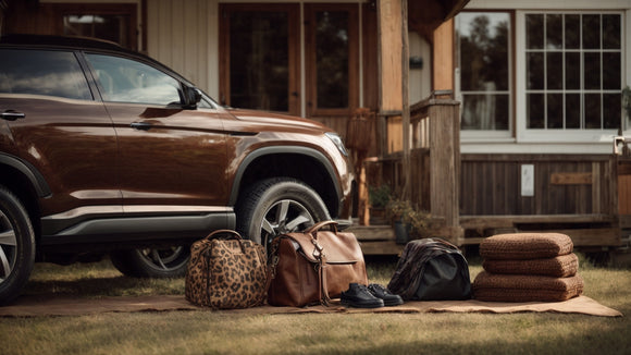 Brown Cow Print Car Accessories: Bringing Farmhouse Charm to Your Ride