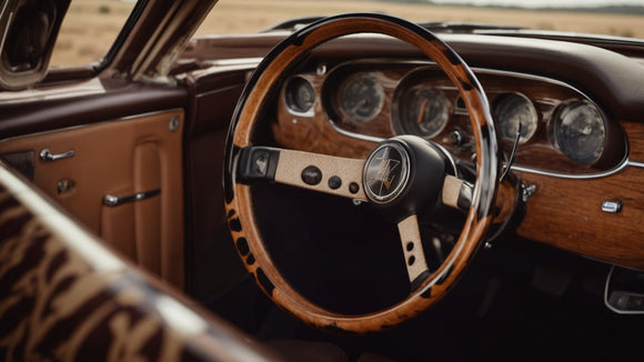 Turn Heads with Unique Brown Cow Print Car Accessories