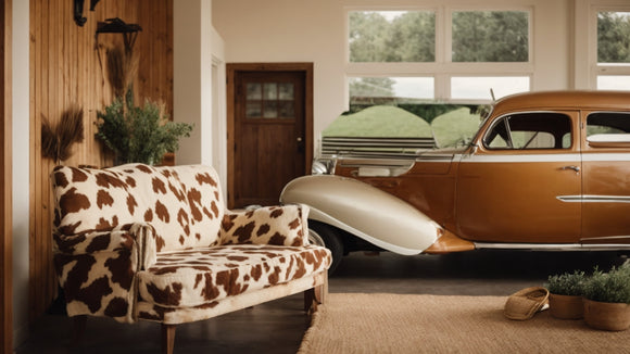 Moo-ve Over, Trends! Stylish Brown Cow Print Car Accessories for a Farmhouse Look