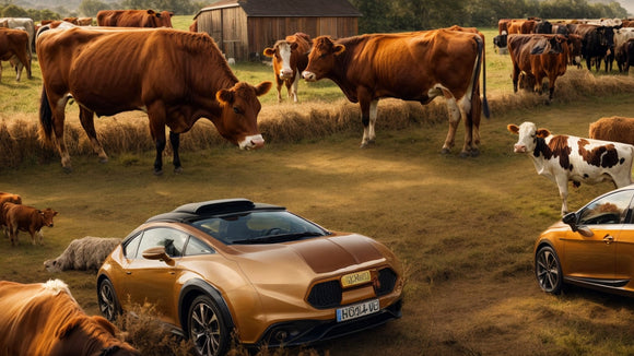 Transform Your Car with Stylish Brown Cow Car Accessories