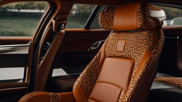 Cute and Functional: Brown Cow Print Car Accessories - Add a Touch of Country Charm to Your Ride