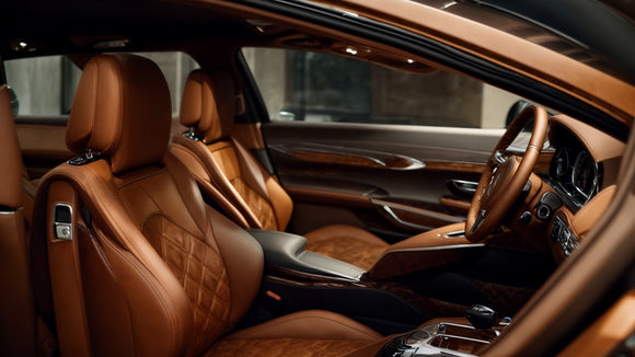 Luxurious Brown Cow Leather Car Accessories for an Elegant Touch