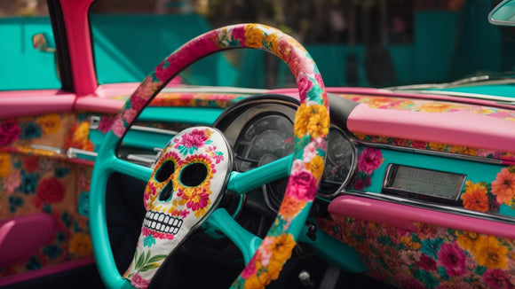 Elevate Your Ride with Sugar Skull Car Accessories: A Journey into Unique Style and Meaningful Decor