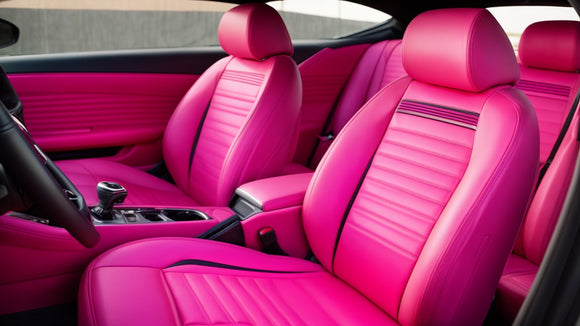 Upgrade Your Mustang with Custom Pink Seat Covers: Stand Out on the Road