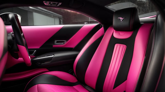 Pink and Black Mustang Seat Covers: A Stylish Combination for Your Ride