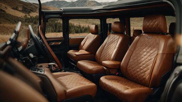 Embrace the Wild Side: Unleashing the Appeal of Brown Cow Print Seat Covers for Jeep Enthusiasts