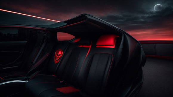 Drive in Style with Grim Reaper-Themed Seat Covers: Unleash Your Inner Rebel