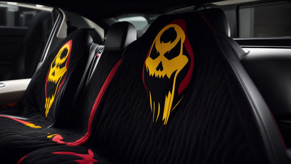 Bring Horror Home: High-Quality Ghostface Car Seat Covers for Scream Fans