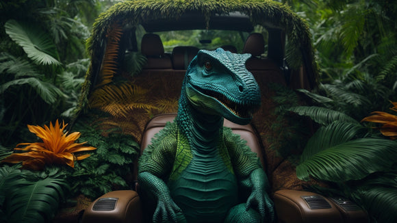 Transform Your Car Seat Covers Interior with Iconic Jurassic Park Logos and Themes