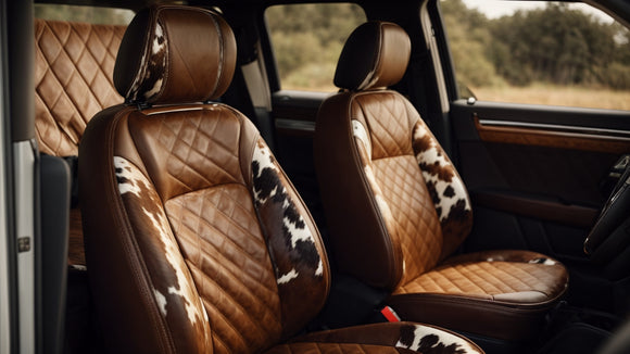 Cute Brown Cow Car Accessories: Freshen Up Your Car with Farm Style
