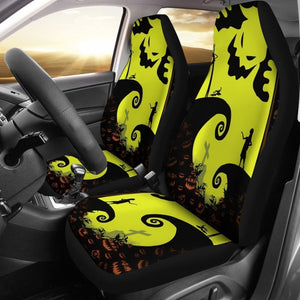 Spooky Chic: Oogie Boogie Car Seat Covers in Darkness - A Visual Journey