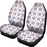 4th of July USA Star Pattern Print Universal Fit Car Seat Covers 102422