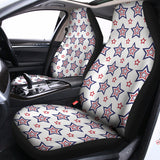 4th of July USA Star Pattern Print Universal Fit Car Seat Covers 102422