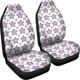 4th of July USA Star Pattern Print Universal Fit Car Seat Covers 102422