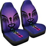 7 Chakras Caduceus Print Universal Fit Car Seat Covers 102422